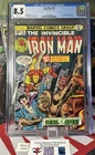 Iron Man #82 CGC 8.5 Graded (Marvel Comics January 1976) -White Pages-