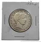 Fantastic Condition 1907 O New Orleans Barber Early Half 50C Silver Half Dollar