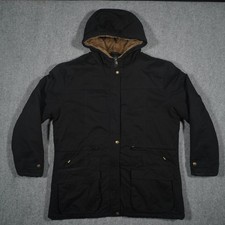 YXP Parka Coat Women's Black 2XL Faux Fur Lined Hooded Winter Jacket