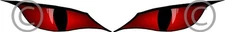 Eyeball stickers Eye Decals DEMON MONSTER DEVIL EVIL RED EYES VINYL DECAL SET 