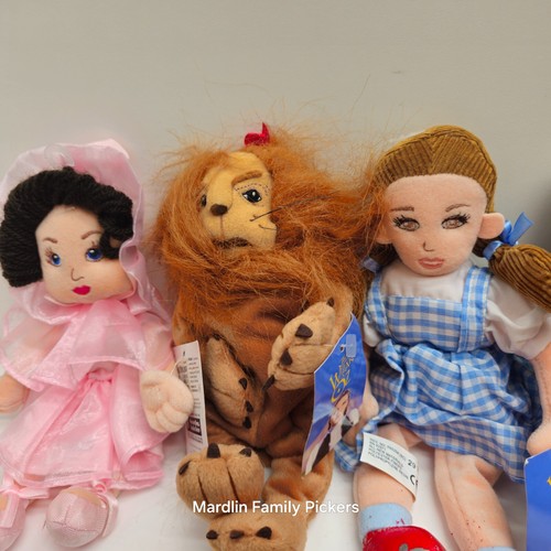 Warner Bros. Wizard of Oz Plush Doll Figure Set Lot of 10 Vintage Beanie Toys - Picture 6 of 13