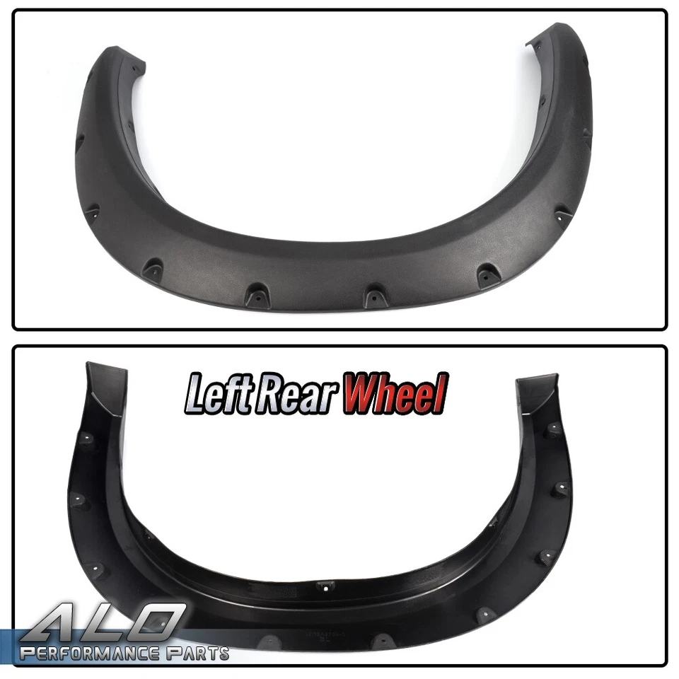 Fit For 2009-2023 Dodge Ram 1500 / Classic Pocket Rivet Bolt On Fender Flares - Image 4 of 4