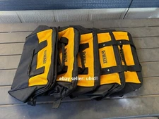 5) Dewalt Tool Bag Case 15" x 10 x 9 Canvas For 20V Drill, Battery, Pocket Rails
