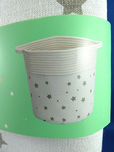 NEW Little Wishes 30cm Nursery LAUNDRY & STORAGE HAMPER Foldable Free Standing - Imagen 9 de 9