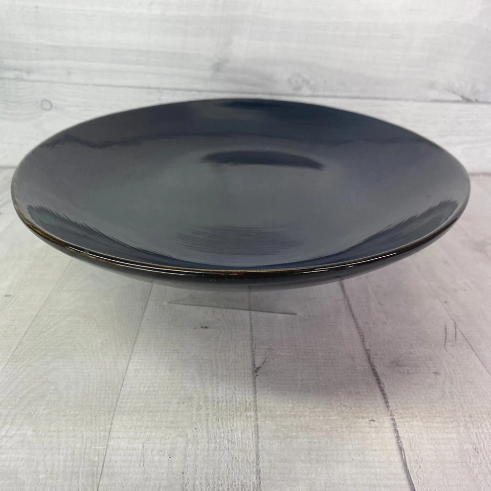 Thomas O'Brien DE COLECCIÓN MODERNO AZUL Todo Cobalto Anillos Concéntricos 16" Plato Ovalado Foto 3 de 4