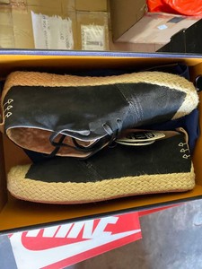 vans espadrille black