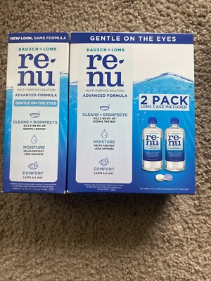 Bausch & Lomb renu Contact Lens Advanced Multipurpose Solution, 3 x 12 Fl. oz