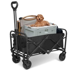 Folding Rolling Collapsible Garden Cart 330lbs Heavy Duty Weight Capacity Cart