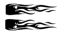 Large Flame Vinyl Decal Multiple Sizes And Colors Car Truck Suv Sports Car-pair Large Flame Vinyl Decal Multiple Sizes And Colors Car Truck Suv Sports Car-pair