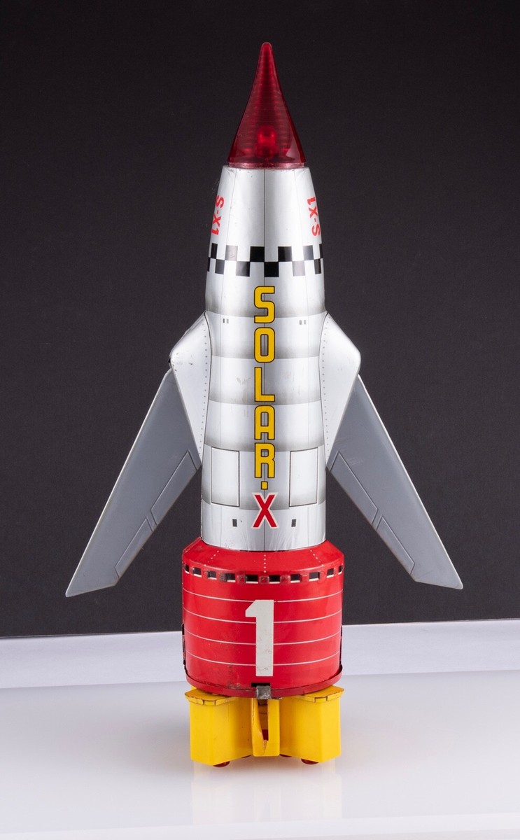 野村トーイソーラーXブリキロケット SPACE ROCKET SOLAR-X Vintage Nomura Space Rocket Solar X Tin Litho Toy Japan | eBay