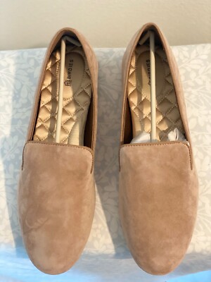 Birdies The Starling Latte Suede Leather Slip on Loafer Comfort Shoes Size 10.5