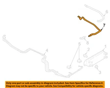 FORD OEM 93-22 F-250 Super Duty Cooling Trans Oil Cooler-Outlet Tube HC3Z7A031A
