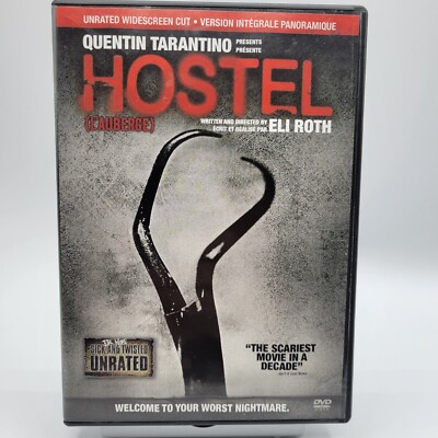 Hostel (DVD, 2006, Sony Pictures) Unrated Widescreen Cut, Bilingual, Eli Roth