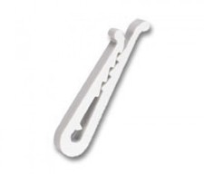 1000 White Plastic Alligator Clips for Shirt Folding Ties Socks Pants 1-7/16"