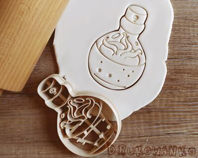 Magic Magical Flask Potion Cookie Cutter Pastry Fondant Dough Fantasy
