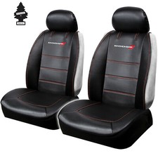 New Black Dodge Logo Car Truck Suv Front Sideless Seat Covers Pair Set Deluxe New Black Dodge Logo Car Truck Suv Front Sideless Seat Covers Pair Set Deluxe