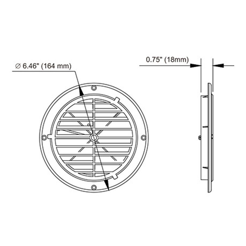 Retrofit Ventilation Blade Exhaust Car RV Louvered Air Outlet Vent