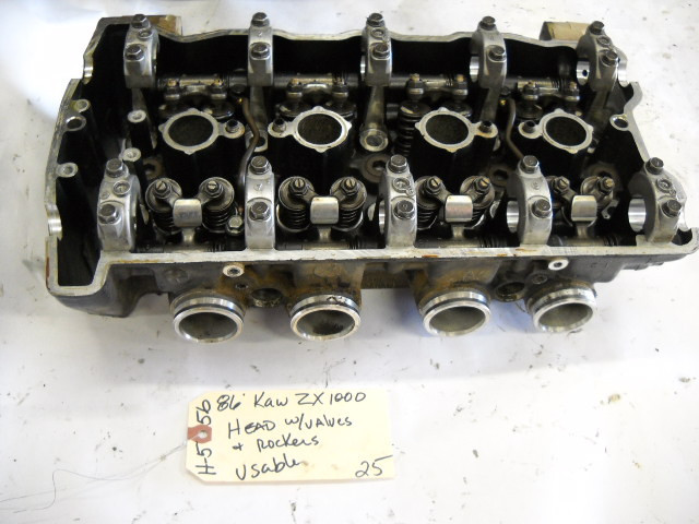 3Mi－Ki　1001 KAWASAKI 1986 ZX1000 HEAD W/VALVES AND ROCKER ARMS H-556 | eBay