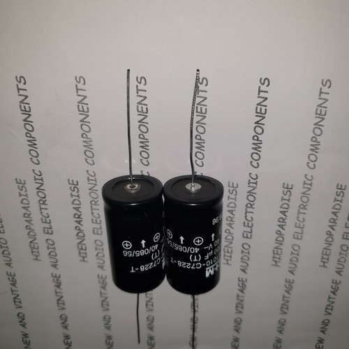 NOS SIEMENS S+M 2200uF 40V B41010-C7228-T HI END Axial CAPS FOR AUDIO ! 2pcs - Picture 4 of 7