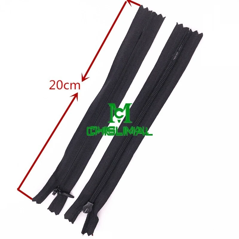 8-24Inch (20-60cm) Nylon Zipper 3# Invisible Zippers Tailor Sewing 100pcs/lot - Image 4 of 4
