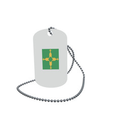 Dog Tag Flag Brasilia City Dog Tag Aluminium 30 x 50mm