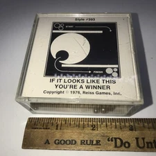 HAND HELD PUZZLE TEASER BRAIN GAME TOYS BY REISS GAMES 1976 Style #393