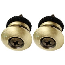 2Pcs Metal Strap Buttons Metal Guitar Strap Locks Buttons Guitar Strap End Pins