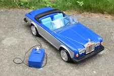 Zima Barbie Rolls Royce Blue Silver Remote Control Car 1980s Hong Kong Tested