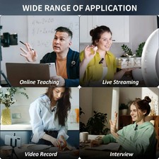 New Wireless Lavalier Microphone Audio Video Recording Mini Mic For Iphone Andro
