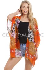 Central Chic Womens Pretty Kaftans Kimonos Beach Cover Up Evening Top Blouse