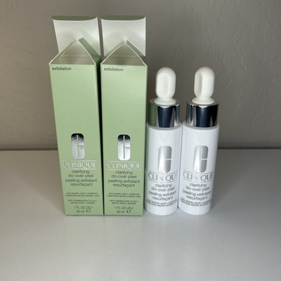 Two of Clinique Clarifying Do-Over Peel Peeling Exfoliant 1 oz/30 ml NIB