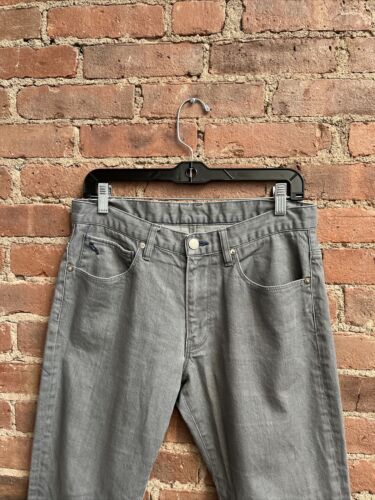 Lanvin en Bleu Men’s Jeans, Sz 31 X 26, Gray Cotton Stretch, Japan - Picture 2 of 11