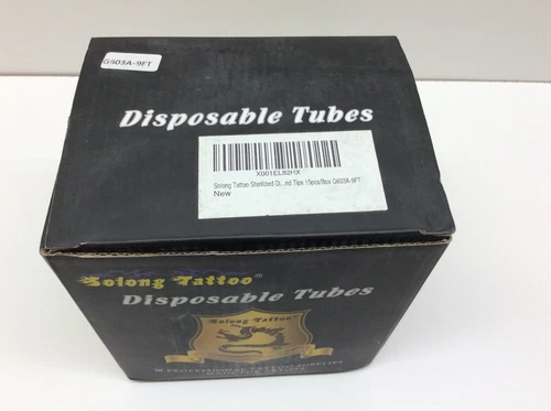 Solong Tattoo Sterilized Disposable Tubes 1.25" 30mm Rubber Soft 15Pc G603-9FT - product listing photo
