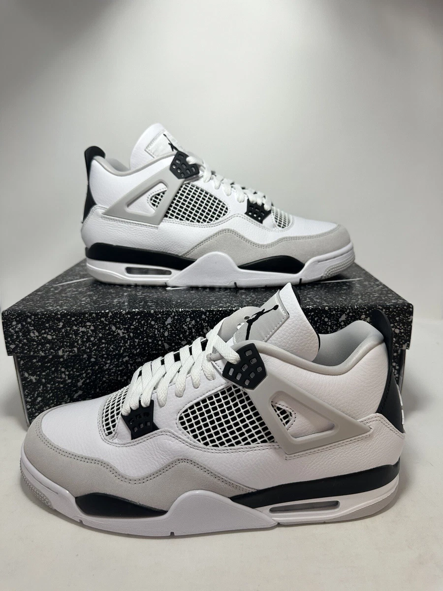 Air Jordan 4 Retro 'Military Black' - Air Jordan - DH6927 111 -  white/black/neutral grey