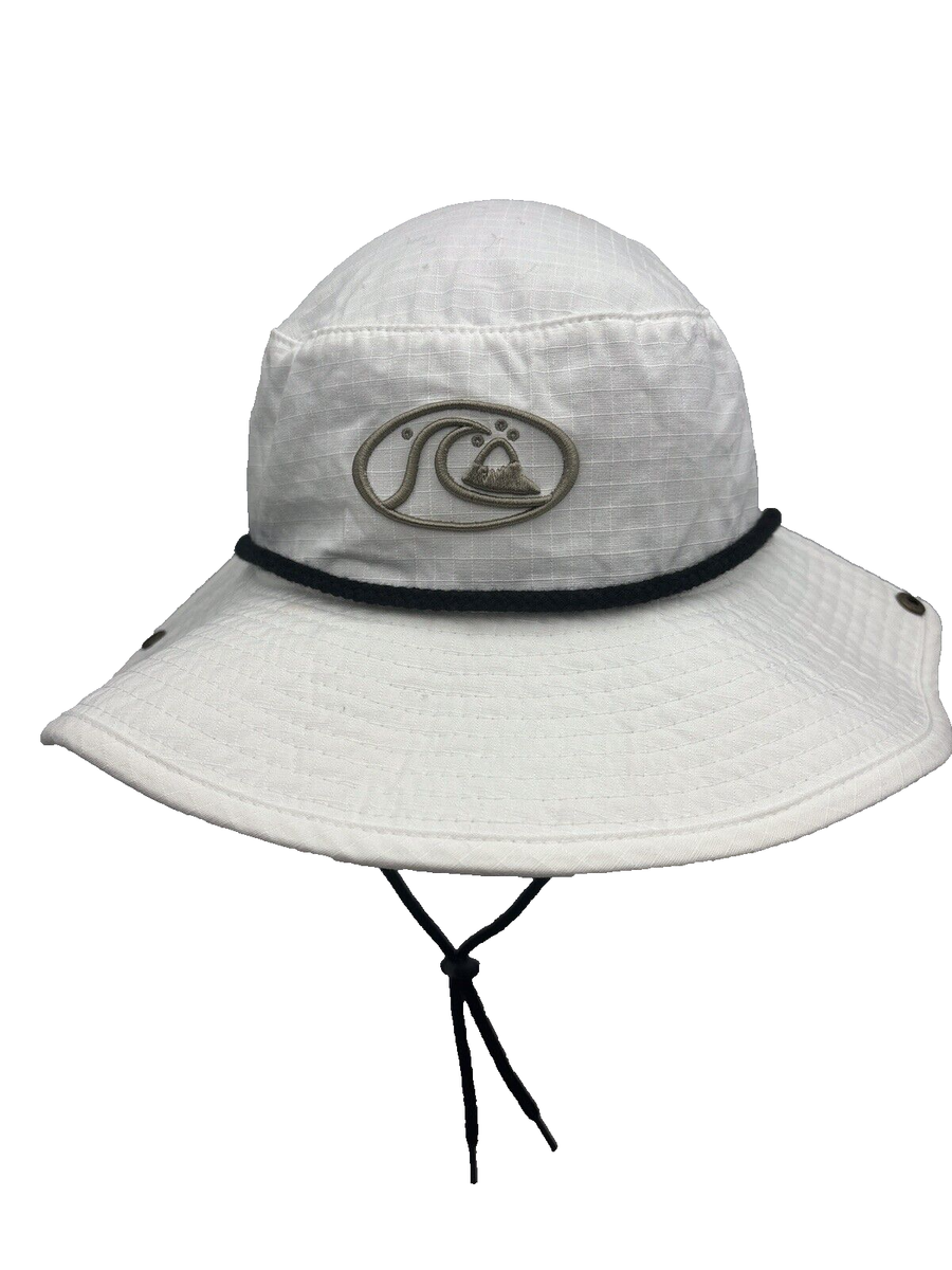 Quick-Silver Hat White Sun Beach Hat Breathable Cool | eBay