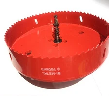 6-1/4 Inch HSS Hole Saw Bi-Metal Drill  Cutter  3/8 Anbor 1.5 Deep With Pilot Bi