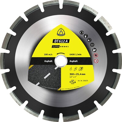 Diamantgroßtrennscheibe DT 612 A Supra für Asphalt Sandstein Weitverzahnung