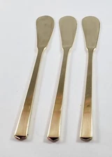 Dirigold Dirilyte Goldware Empress Flatware Silverware Butter Spreader Knife