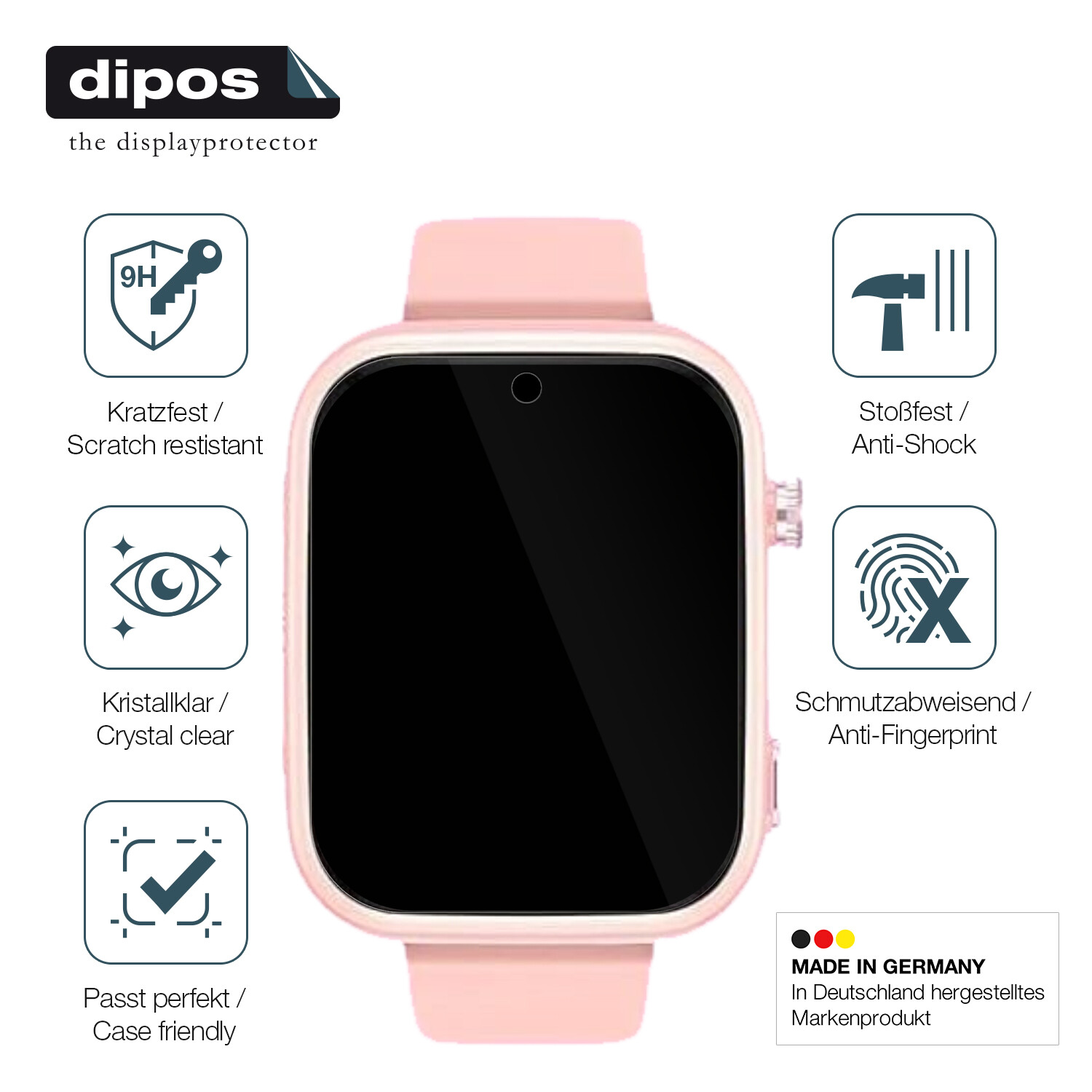 2x Protective Film for Okyuk 4G Kids Flexible Glass Protection 9H dipos