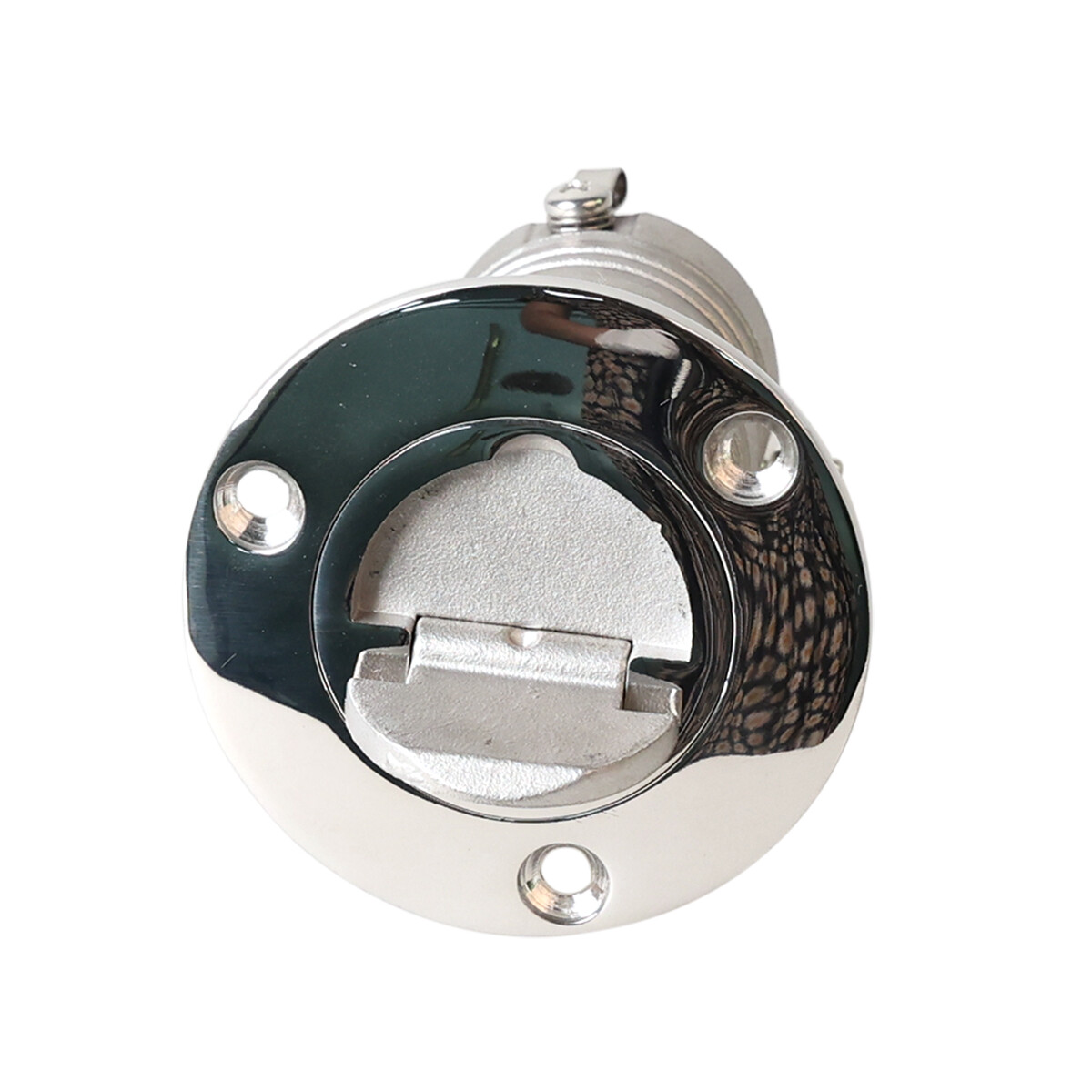 1.5" Boat Deck Fill Keyless 316 Stainless Steel Fuel Filler Flush Mount