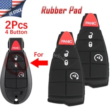 2 Replacement Key Fob Rubber 4 Button Pad For Dodge Ram 1500 2500 3500 IYZ-C01C