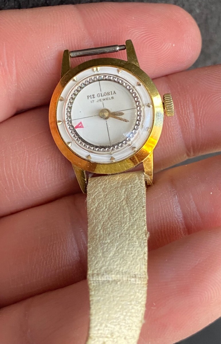 Piz Gloria SWISS Vintage Cocktail Watch 17 Jewels (Not 