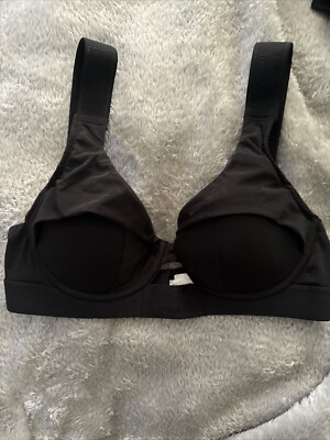 Chantal Thomass Bra Sharp T-Shirt Moulded Underwired Bras Black Mesh 32B Logo