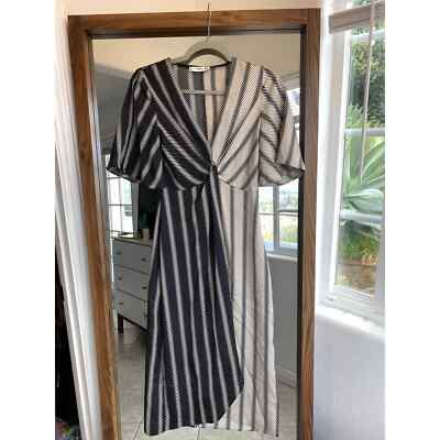 NWOT Mango Suit Black and White Slip Dress | eBay