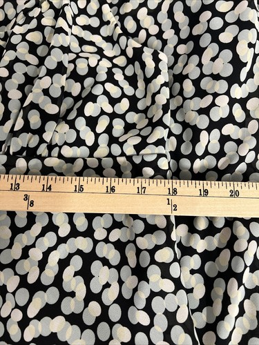 BELIEVE Midikleid Gr. 16 Chiffon Rüschensaum ärmellos VINTAGE Punkte - Bild 6 von 7