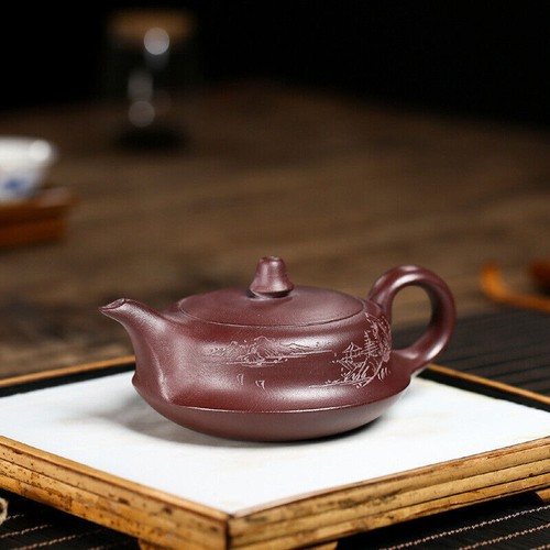 sold at a loss handmade tea pot marked ball shaped infuser holes yixing zisha - Picture 20 of 20