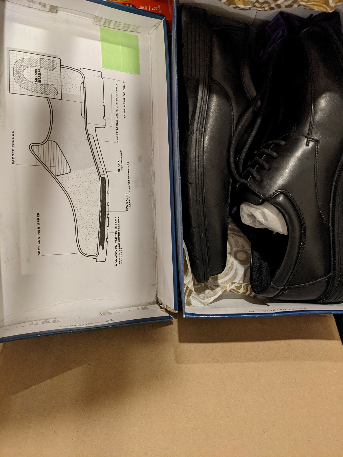 SAOLA Scarpe eleganti Oxford Nunn Bush Baker St punta liscia Jer pelle nera 10 5