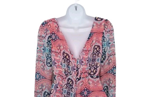 NWT Love Tree x F21 Floral Surplice Romper Small Long Sleeve Night Out Party. - Picture 7 of 8