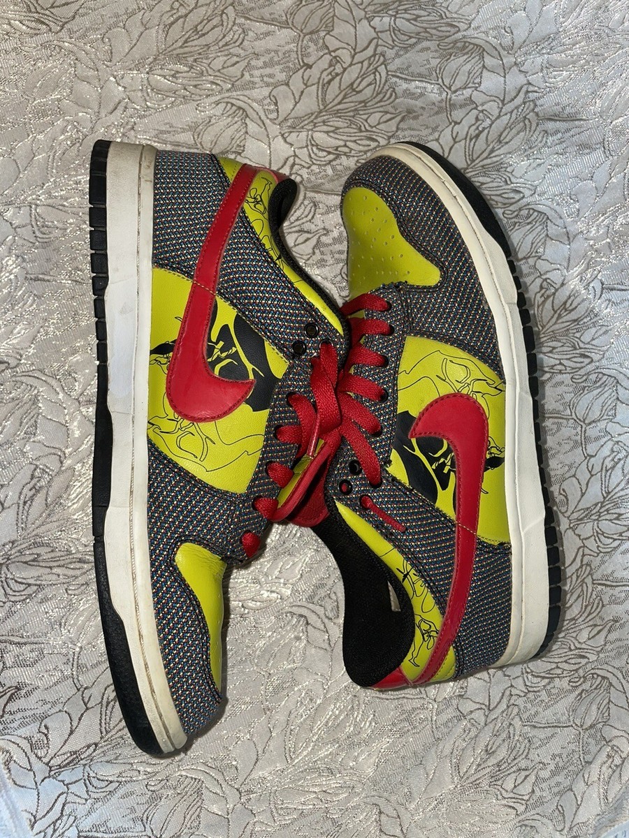 NIKE Dunk Low Premium Sneakers Shoes Multicolor 313600-061 Lace Up