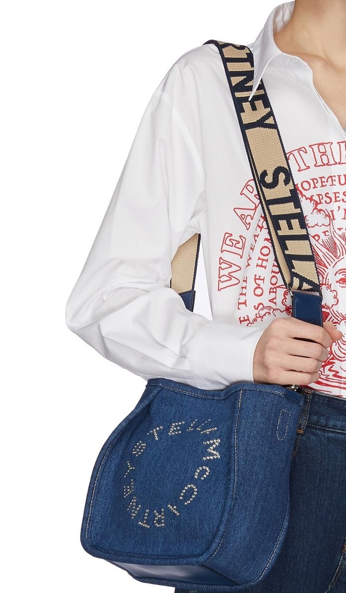 NEW STELLA MCCARTNEY Mini ECO Denim Shoulder Crossbody Bag